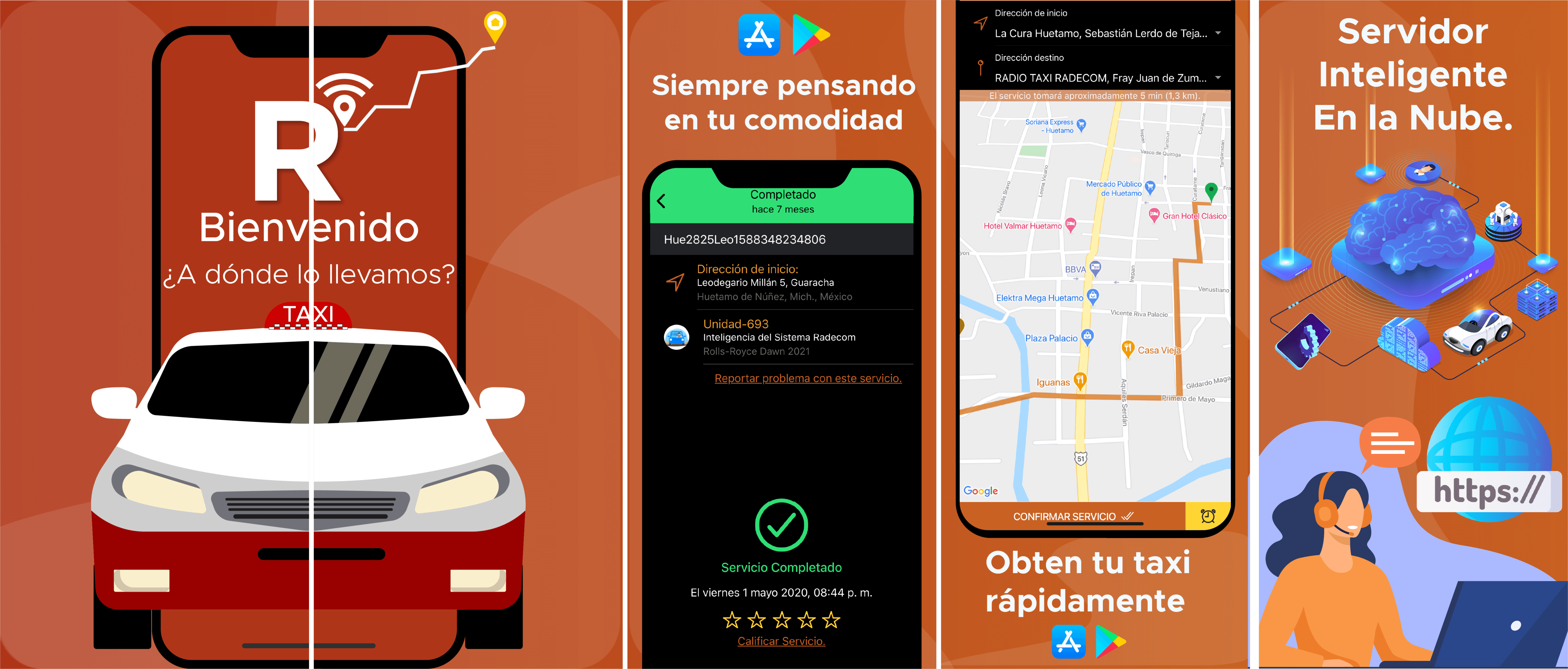 Resultado de Desarrollo de App de Taxis Demo